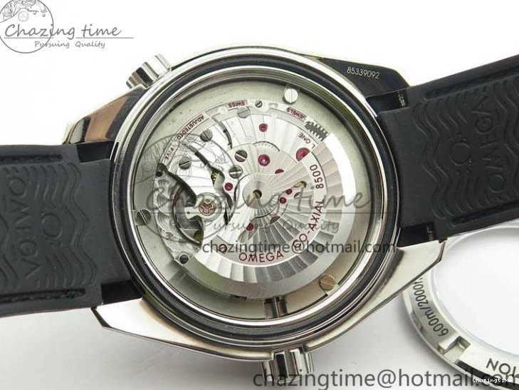 0119 Planet Ocean Pro Ceramic Bezel 45mm 1:1 OMF Best Edition On Rubber Strap A8500 (Black Balance Wheel) MoistureWicking 8136